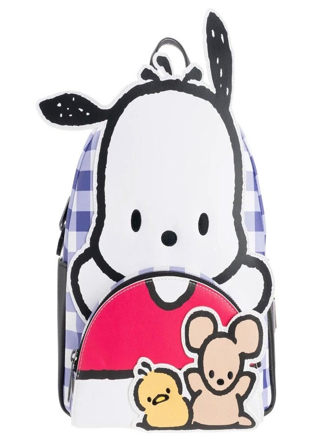 لاونج فلاي حقيبة ظهر صغيرة منقوشة من Loungefly SANRIO Pochacco Cosplay - حصريًا لدى Entertainment Earth - Image 1